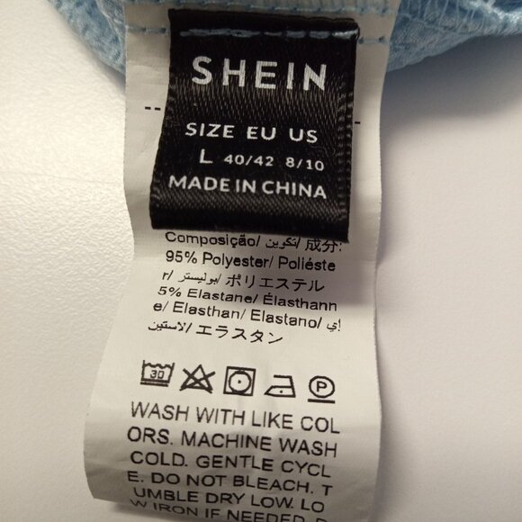 Shein Women's Blue Mini Dress Size Large - Picture 6 of 7
